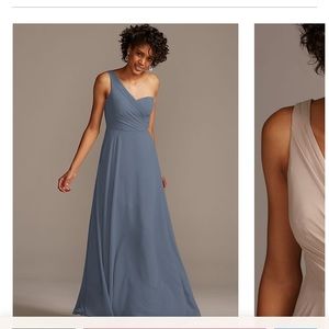 Steel Blue Bridesmaid Dress